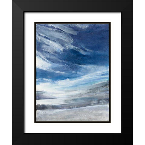 The Lake Black Modern Wood Framed Art Print with Double Matting by Hristova, Albena