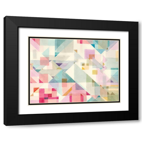 Try Angles I Black Modern Wood Framed Art Print with Double Matting by Nai, Danhui