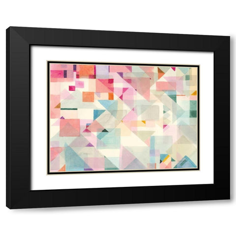 Try Angles II Black Modern Wood Framed Art Print with Double Matting by Carly Rae Studio