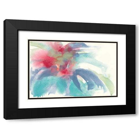 Dusting of Mint II Black Modern Wood Framed Art Print with Double Matting by Paschke, Chris