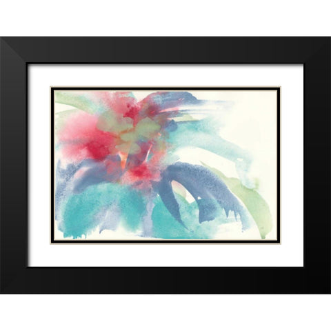 Dusting of Mint II Black Modern Wood Framed Art Print with Double Matting by Paschke, Chris