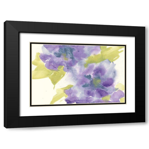Violet and Gray II Black Modern Wood Framed Art Print with Double Matting by Paschke, Chris