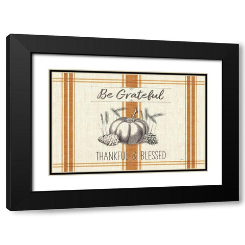 Autumn Farmhouse I v2 Black Modern Wood Framed Art Print with Double Matting by Pela Studio