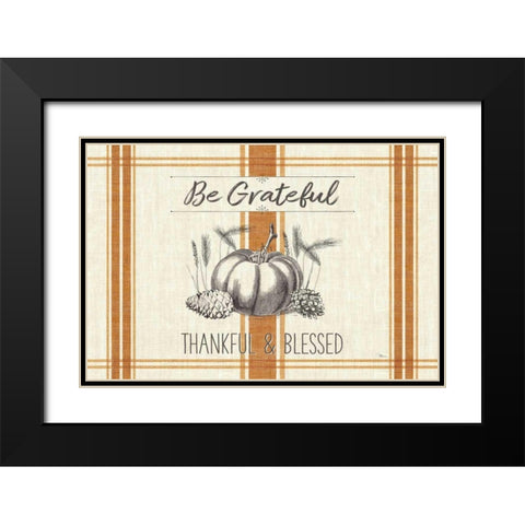 Autumn Farmhouse I v2 Black Modern Wood Framed Art Print with Double Matting by Pela Studio