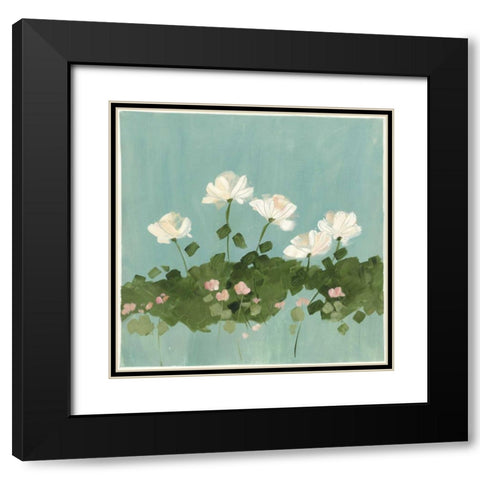 Summer Whites I Black Modern Wood Framed Art Print with Double Matting by Tillmon, Avery