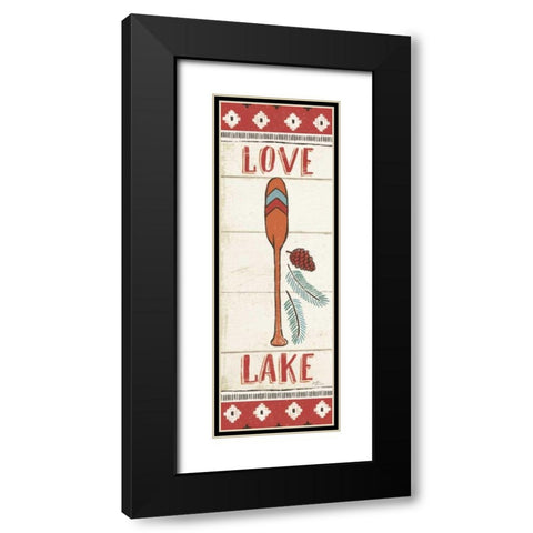Vintage Lake XII Black Modern Wood Framed Art Print with Double Matting by Penner, Janelle