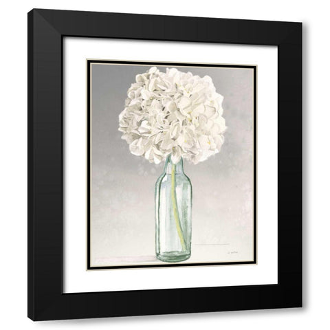 Tranquil Blossoms II Green Crop Black Modern Wood Framed Art Print with Double Matting by Wiens, James