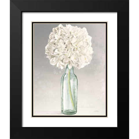 Tranquil Blossoms II Green Crop Black Modern Wood Framed Art Print with Double Matting by Wiens, James