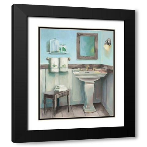 Cottage Sink Gray Black Modern Wood Framed Art Print with Double Matting by Hageman, Marilyn