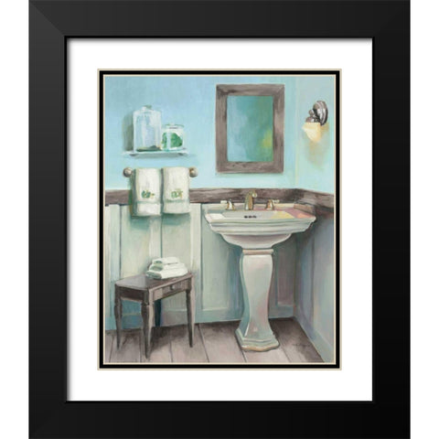 Cottage Sink Gray Black Modern Wood Framed Art Print with Double Matting by Hageman, Marilyn