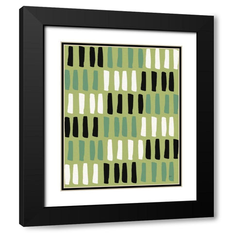 Shamrock Shades Step 03B Black Black Modern Wood Framed Art Print with Double Matting by Aiken, Jess
