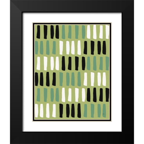 Shamrock Shades Step 03B Black Black Modern Wood Framed Art Print with Double Matting by Aiken, Jess
