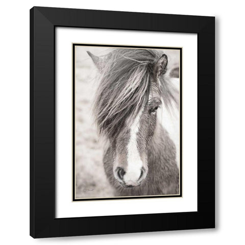 Elska II BW Black Modern Wood Framed Art Print with Double Matting by Marshall, Laura