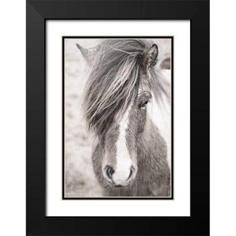 Elska II BW Black Modern Wood Framed Art Print with Double Matting by Marshall, Laura