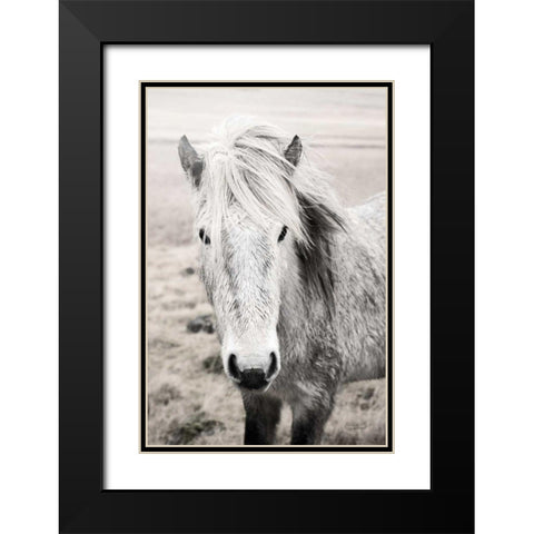 Heida II BW Black Modern Wood Framed Art Print with Double Matting by Marshall, Laura