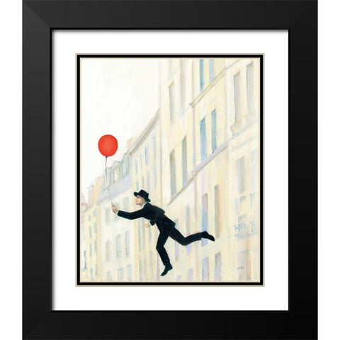 Aloft In Paris III Black Modern Wood Framed Art Print with Double Matting by Purinton, Julia