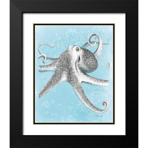 Coastal Sea Life II v2 Black Modern Wood Framed Art Print with Double Matting by Grove, Beth