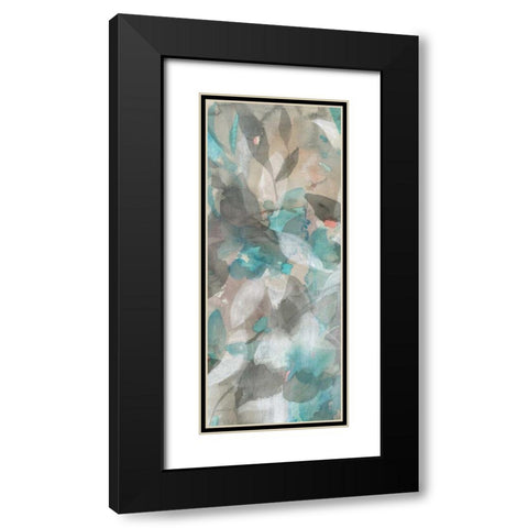 Abstract Nature II Black Modern Wood Framed Art Print with Double Matting by Nai, Danhui