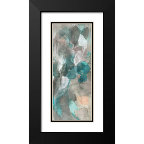 Abstract Nature III Black Modern Wood Framed Art Print with Double Matting by Nai, Danhui