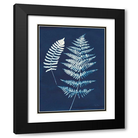 Nature By The Lake - Ferns V Black Modern Wood Framed Art Print with Double Matting by Rhue, Piper