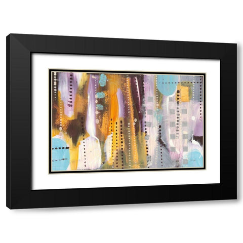 Wine Time Too Black Modern Wood Framed Art Print with Double Matting by Griggs, Jan