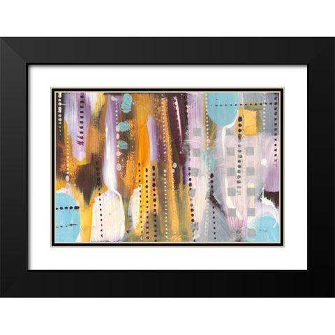 Wine Time Too Black Modern Wood Framed Art Print with Double Matting by Griggs, Jan