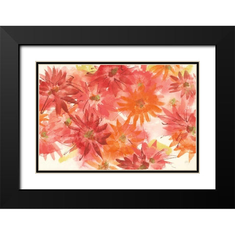 Flowers Afield III Black Modern Wood Framed Art Print with Double Matting by Paschke, Chris