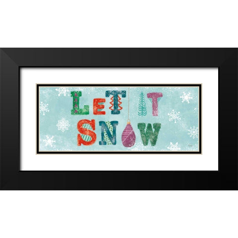 Festive Forest V Black Modern Wood Framed Art Print with Double Matting by Charron, Veronique