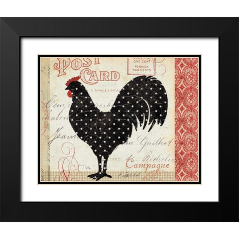 Campagne II Black Modern Wood Framed Art Print with Double Matting by Pela