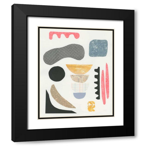 Mixed Shapes I Black Modern Wood Framed Art Print with Double Matting by Prahl, Courtney