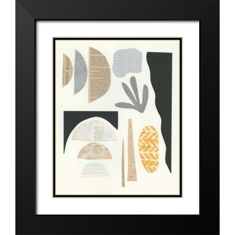 Mixed Shapes III Black Modern Wood Framed Art Print with Double Matting by Prahl, Courtney