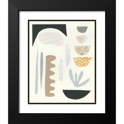 Mixed Shapes IV Black Modern Wood Framed Art Print with Double Matting by Prahl, Courtney