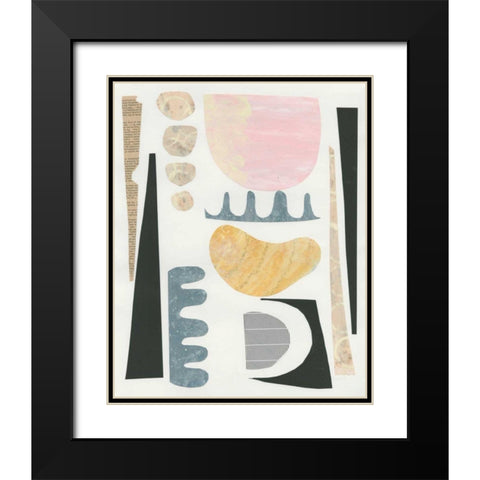 Mixed Shapes VI Black Modern Wood Framed Art Print with Double Matting by Prahl, Courtney
