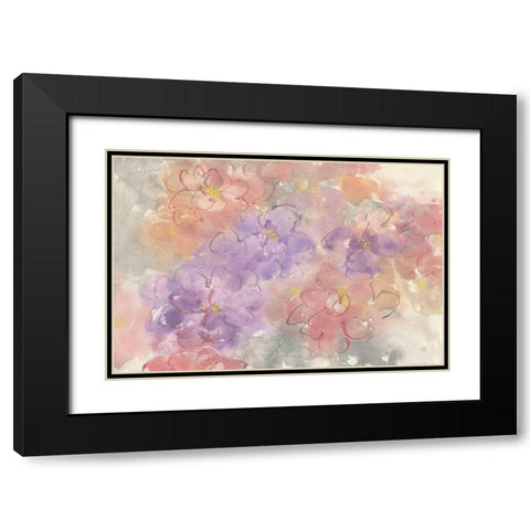 Intimate Freesia Black Modern Wood Framed Art Print with Double Matting by Paschke, Chris
