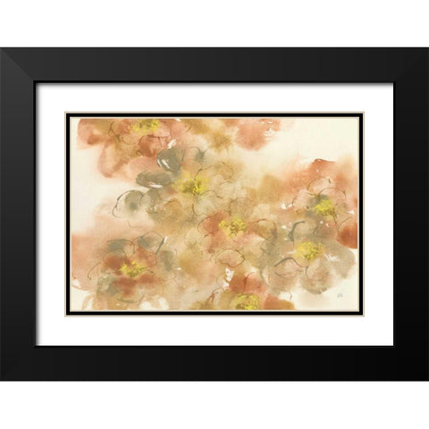 Earthly Freesia Black Modern Wood Framed Art Print with Double Matting by Paschke, Chris