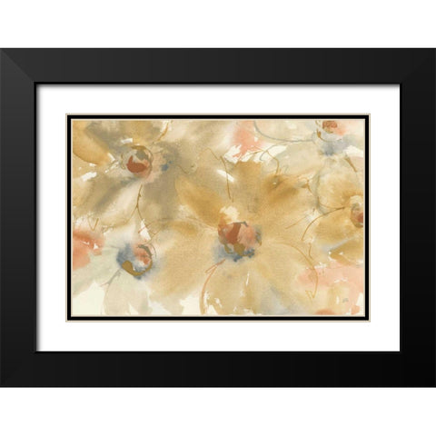 Neutral Blooms Black Modern Wood Framed Art Print with Double Matting by Paschke, Chris