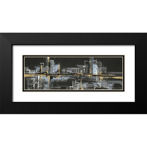 Urban Gold II Black Modern Wood Framed Art Print with Double Matting by Paschke, Chris