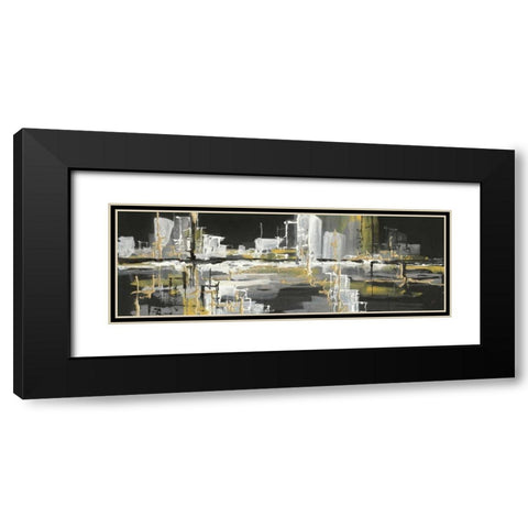 Urban Gold III Black Modern Wood Framed Art Print with Double Matting by Paschke, Chris
