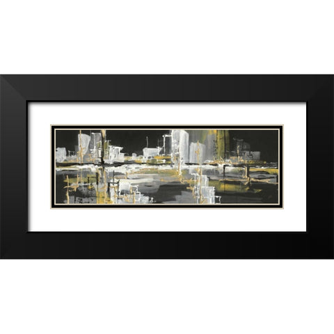 Urban Gold III Black Modern Wood Framed Art Print with Double Matting by Paschke, Chris