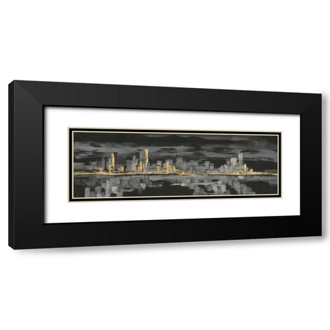Urban Gold IV Black Modern Wood Framed Art Print with Double Matting by Paschke, Chris