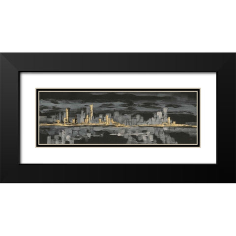 Urban Gold IV Black Modern Wood Framed Art Print with Double Matting by Paschke, Chris