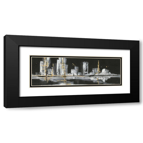 Urban Gold V Black Modern Wood Framed Art Print with Double Matting by Paschke, Chris