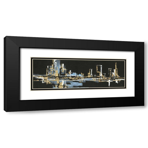 Urban Gold VI Black Modern Wood Framed Art Print with Double Matting by Paschke, Chris