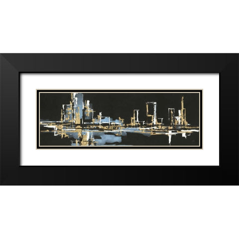Urban Gold VI Black Modern Wood Framed Art Print with Double Matting by Paschke, Chris
