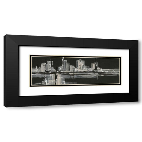 Urban Gray Black Modern Wood Framed Art Print with Double Matting by Paschke, Chris