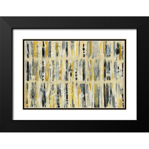 Foliage Tapestry Black Modern Wood Framed Art Print with Double Matting by Vassileva, Silvia