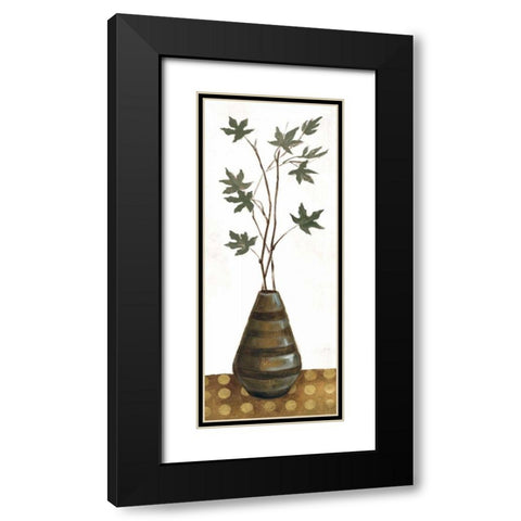 Zen Panel III on White Black Modern Wood Framed Art Print with Double Matting by Vassileva, Silvia