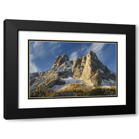 Liberty Bell Mountain II Black Modern Wood Framed Art Print with Double Matting by Majchrowicz, Alan