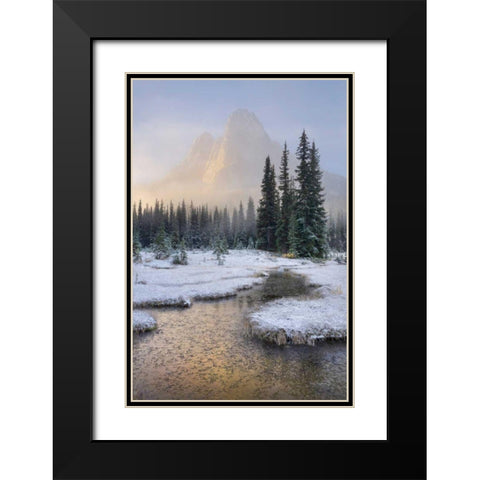 Liberty Bell Mountain III Black Modern Wood Framed Art Print with Double Matting by Majchrowicz, Alan