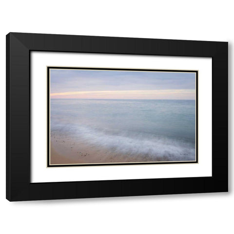 Lake Superior Beach I Black Modern Wood Framed Art Print with Double Matting by Majchrowicz, Alan